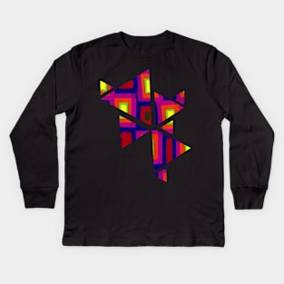 Triangle pattern Kids Long Sleeve T-Shirt